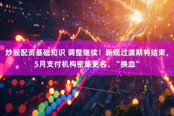 炒股配资基础知识 调整继续！新规过渡期将结束，5月支付机构密集更名、“换血”